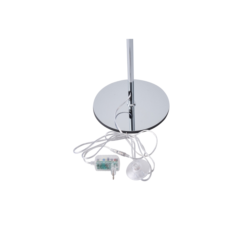 Staande LED Lamp LED/10W/230V 3000K glanzend chroom