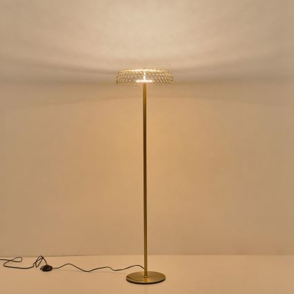Staande LED Lamp LED/10W/230V 3000K goud