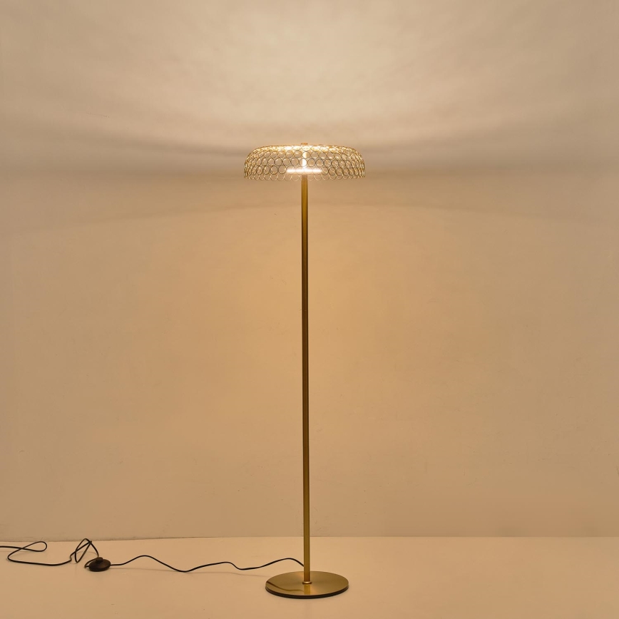 Staande LED Lamp LED/10W/230V 3000K goud