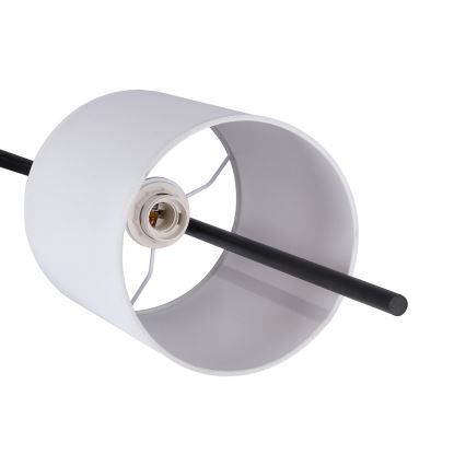 Staande LED Lamp TOKYO 1xE27/40W/230V + LED/3W zwart/wit