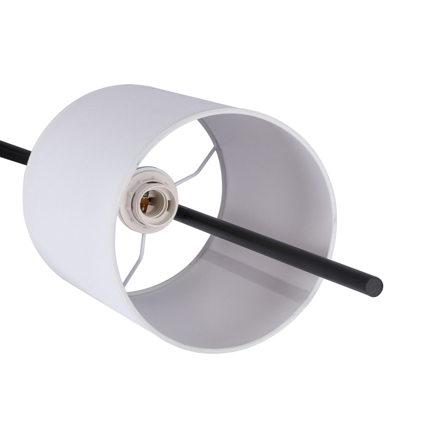 Staande LED Lamp TOKYO 1xE27/40W/230V + LED/3W zwart/wit