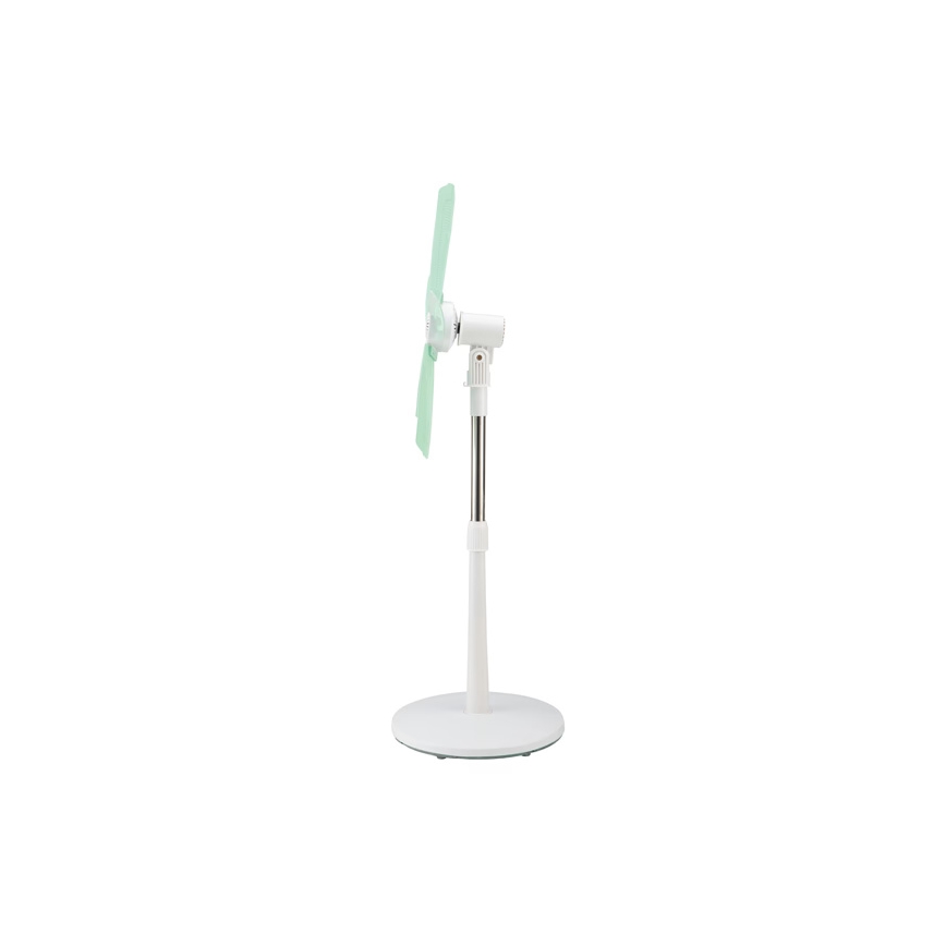 Staande ventilator 15W/230V 100 cm wit/groen