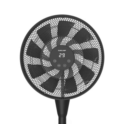 Staande ventilator 25W/230V 130 cm zwart + afstandsbediening