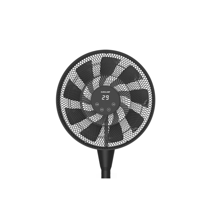 Staande ventilator 25W/230V 130 cm zwart + afstandsbediening