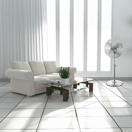 Staande ventilator 50 W / 230 V, 110 cm, RVS
