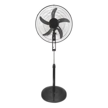 Staande ventilator 60W/230V 129 cm zwart + afstandsbediening