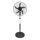 Staande ventilator 60W/230V 129 cm zwart + afstandsbediening