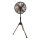 Staande ventilator 60W/230V 133 cm zwart/koper + afstandsbediening