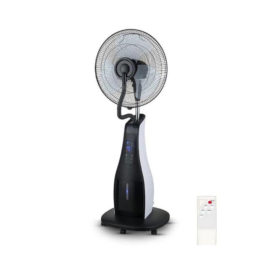 Staande Ventilator met Spray 80W/230V zwart + afstandsbediening