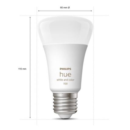 Starter pack Philips Hue WHITE AND COLOR AMBIANCE 3xE27/9W 2000-6500K + appareil d