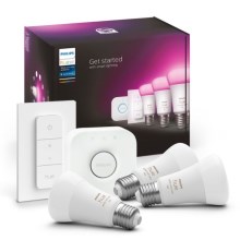 Starter pack Philips Hue WHITE AND COLOR AMBIANCE 3xE27/9W 2000-6500K + appareil d'interconnexion