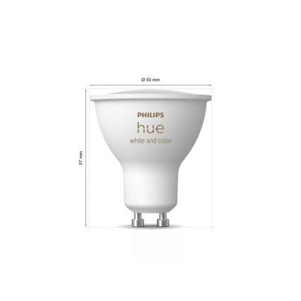 Startset Philips Hue WHITE AND COLOR AMBIANCE 3xGU10/4,2W 2000-6500K + Hue Bridge