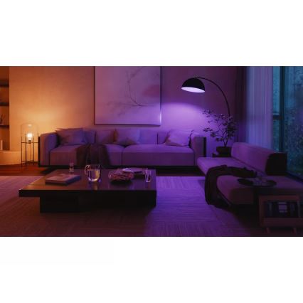 Starterset Philips Hue WHITE AND COLOR AMBIANCE 3xE27/8,1W 1000-20000K + Hue Bridge en dimmerschakelaar