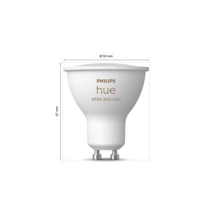 Starterset Philips Hue WHITE AND COLOR AMBIANCE 3xGU10/4,2W/230V 2200-6500K + Hue bridge