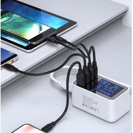 Station de charge 3xUSB A + 1xUSB C