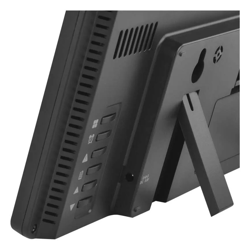 Station météo avec écran LCD couleur et réveil 5V 3xAAA + 2xAA noir