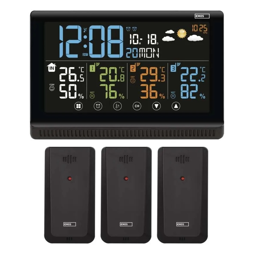 Station météo sans fil 5V/3xAAA + 2xAAA
