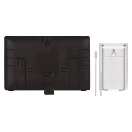 Station météo sans fil avec réveil 5V/3xAAA + 2xAAA noir