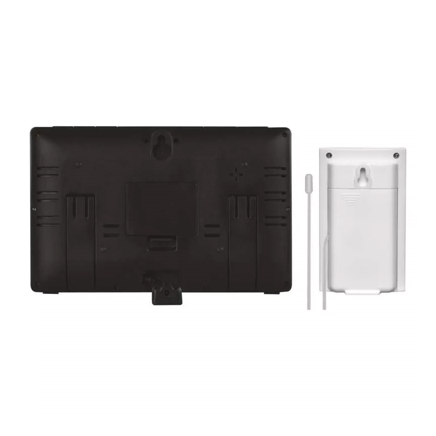 Station météo sans fil avec réveil 5V/3xAAA + 2xAAA noir