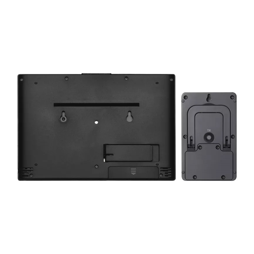 Station météo sans fil avec réveil 3xAAA/5V + 2xAAA noir