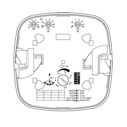 Steinel 002756 - Aanwezigheidsmelder IR Quattro HD 24m DALI-2 APC wit