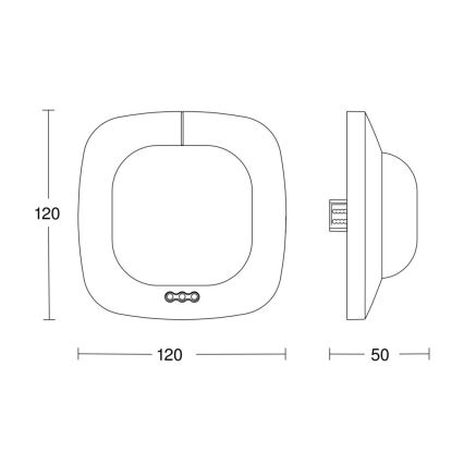 Steinel 002756 - Aanwezigheidsmelder IR Quattro HD 24m DALI-2 APC wit