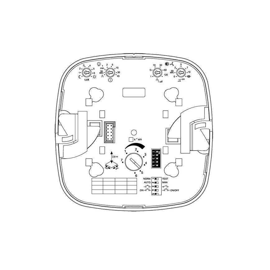 Steinel 002770 - Aanwezigheidsmelder IR Quattro HD 24m COM2 wit