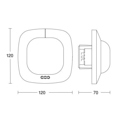 Steinel 002770 - Aanwezigheidsmelder IR Quattro HD 24m COM2 wit