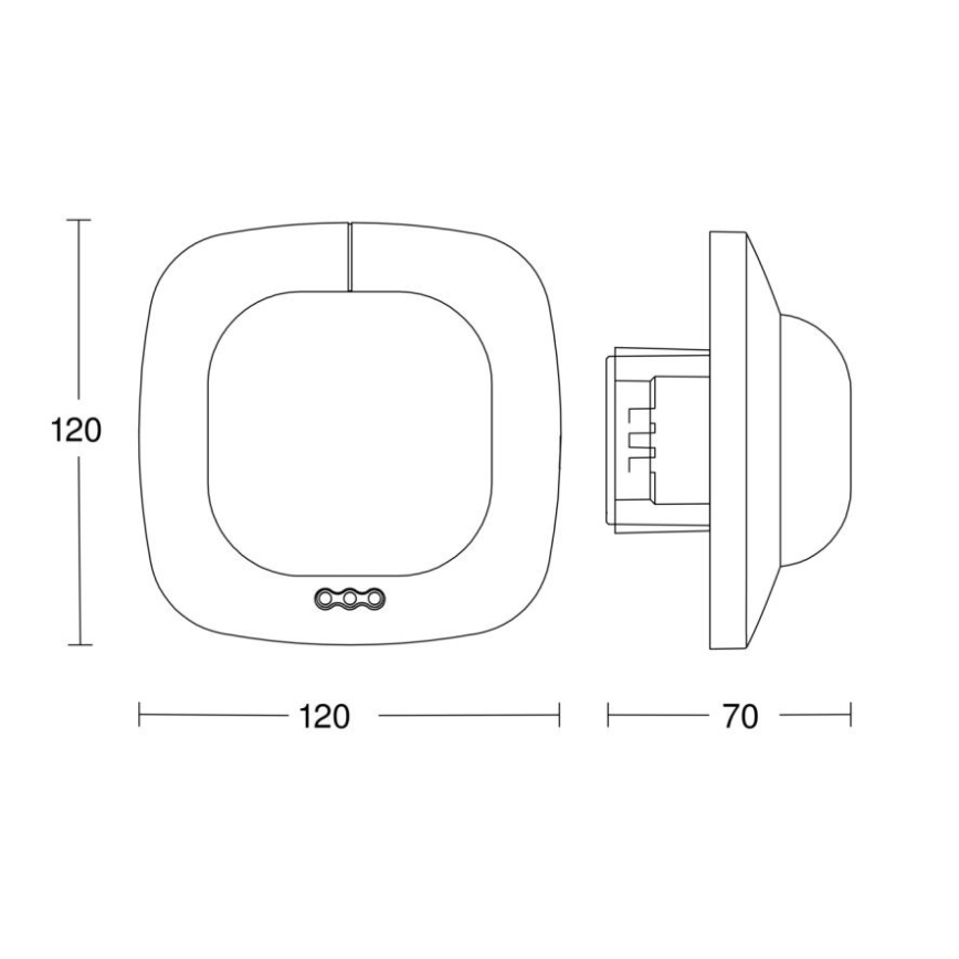 Steinel 002770 - Aanwezigheidsmelder IR Quattro HD 24m COM2 wit