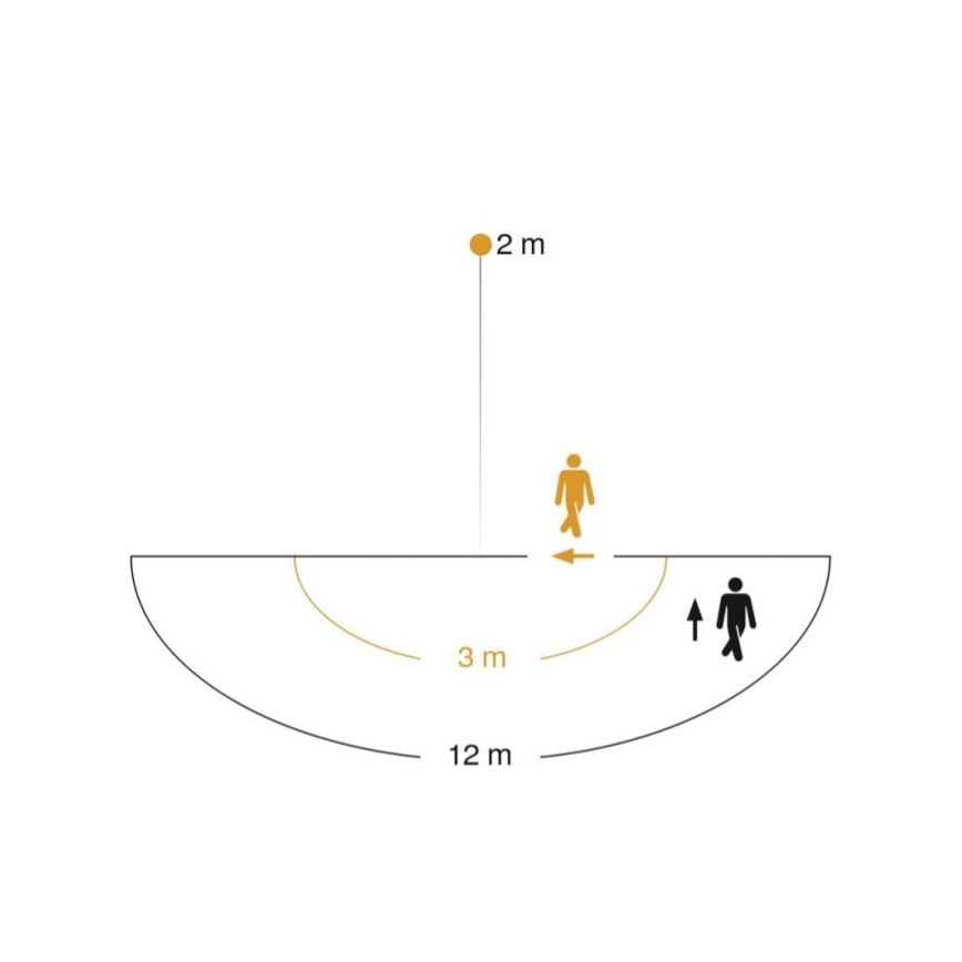 STEINEL 005535 - Applique murale extérieur avec détecteur L585S 1xE27/60W noir IP44