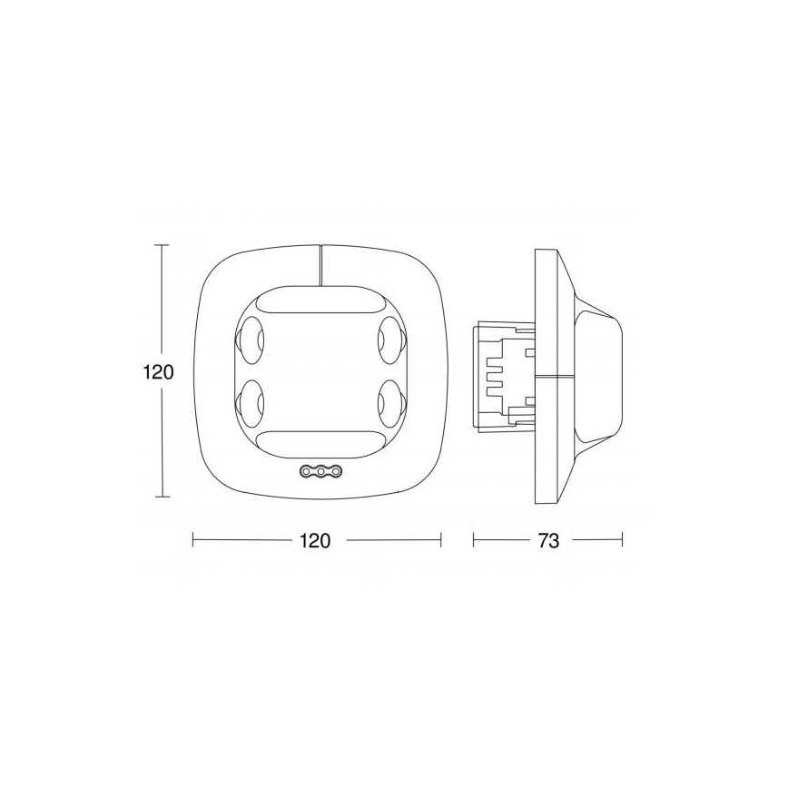 STEINEL 007850 - Détecteur de mouvement Dual US COM2