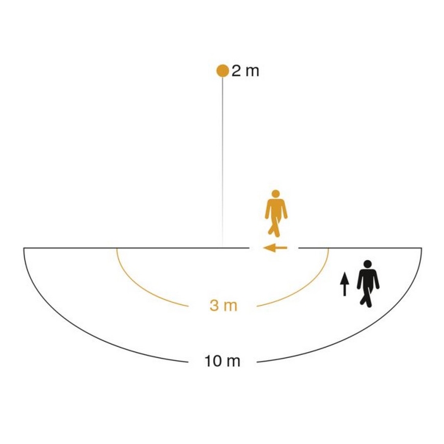 Steinel 009816 - Wandlamp met sensor voor buiten L 22 S 1xE27/60W/230V IP44