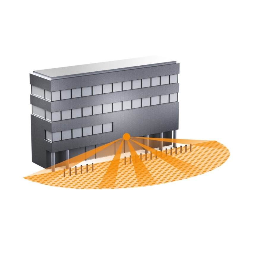 STEINEL 010508 - Détecteur de mouvement extérieur IS 3180 blanc IP54