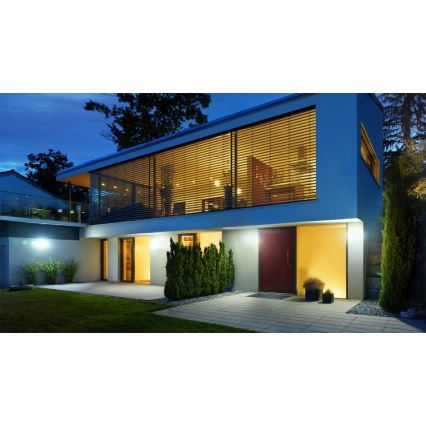 Steinel 012076 - LED buitenwandlamp met bewegingssensor XLED curved LED/10,5W/230V IP44