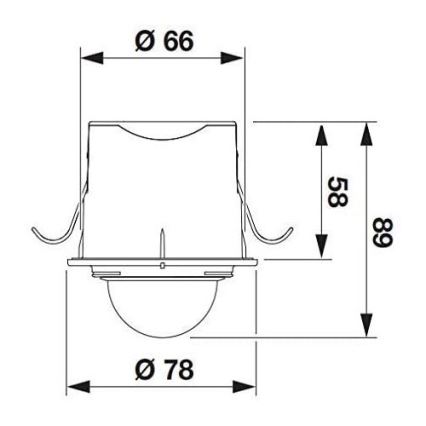 STEINEL 032852 - Bewegingssensor inbouw voor buiten IS360-1DE zwart IP54