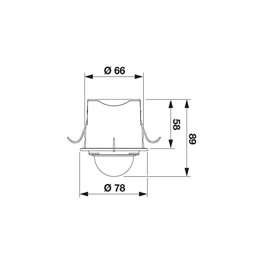 STEINEL 032852 - Bewegingssensor inbouw voor buiten IS360-1DE zwart IP54
