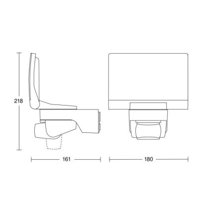 STEINEL 033088 - LED Schijnwerper met sensor XLED home 2 LED/14,8W/230V IP44