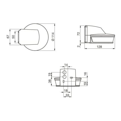 STEINEL 034955 - Bewegingssensor voor buiten SenslQ S wit IP54 + afstandsbediening