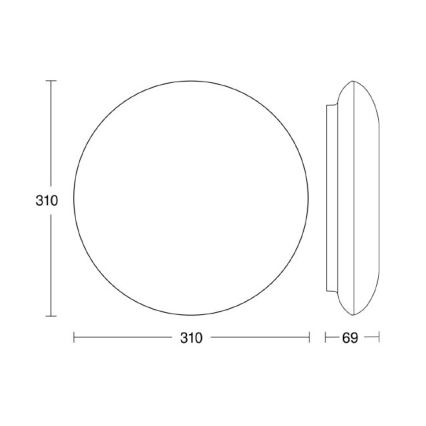 Steinel 035440 - Luminaire LED extérieur avec détecteur QUATTRO LED/10W/230V IP54