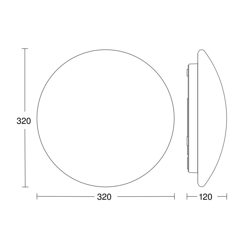 Steinel 056087-LED Badkamer Plafondlamp RSPROP2 LED/15,5W/230V 4000K IP54