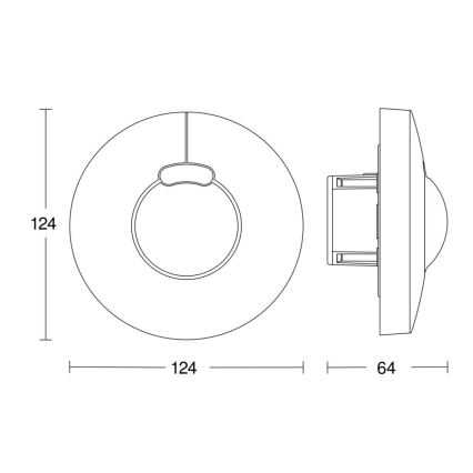 Steinel 057343 - Bewegingssensor HF 3360 DALI-2 IP20 rond wit