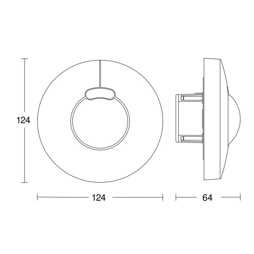Steinel 057343 - Bewegingssensor HF 3360 DALI-2 IP20 rond wit