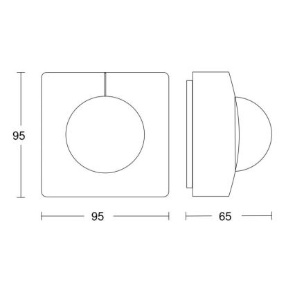 Steinel 057374 - Bewegingssensor IS 3360 MX Highbay DALI-2 IP54 wit