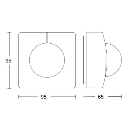 Steinel 057374 - Bewegingssensor IS 3360 MX Highbay DALI-2 IP54 wit