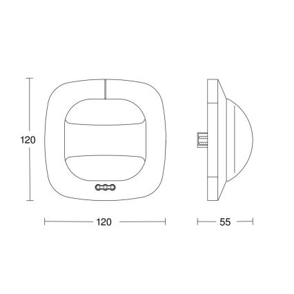 Steinel 057459 - Aanwezigheidsdetector DUAL HF DALI-2 wit
