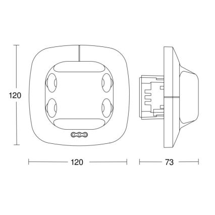 Steinel 057466 - Aanwezigheidsdetector Dual US DALI-2 wit