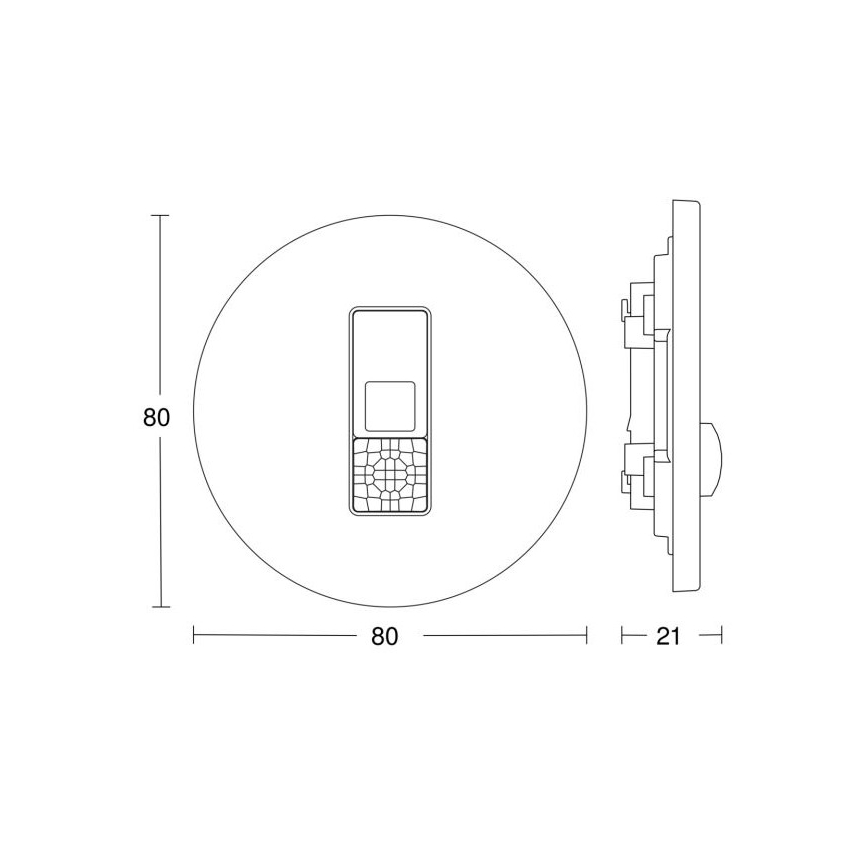 Steinel 057732 - Aanwezigheidsdetector IR Micro DALI-2 wit