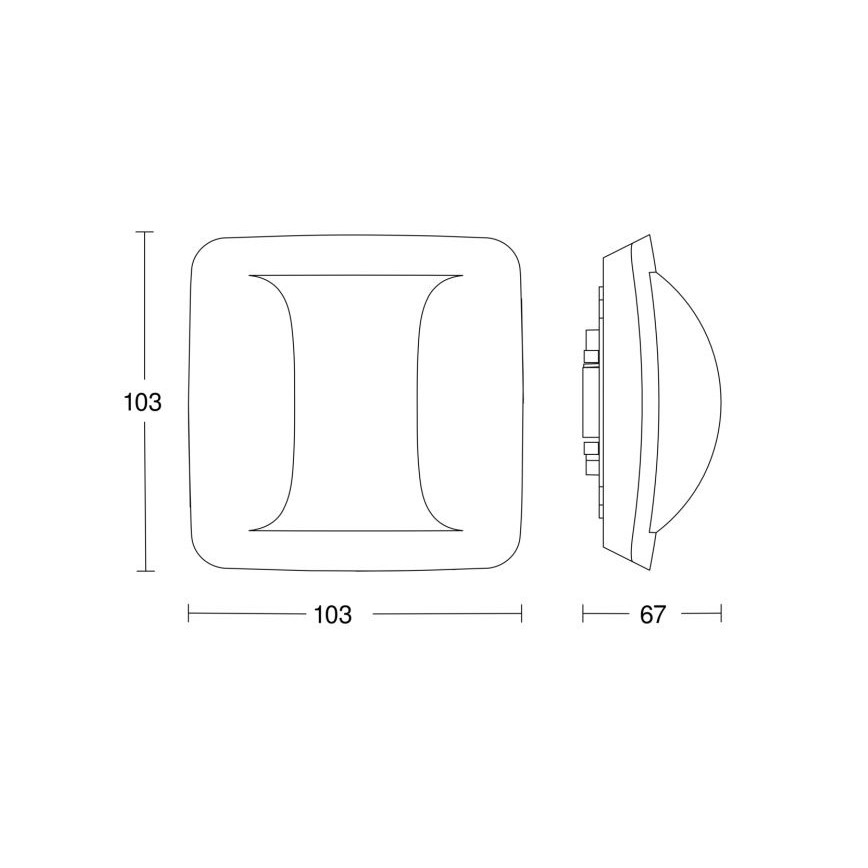 Steinel 058036 - Détecteur de présence Couloir KNX blanc