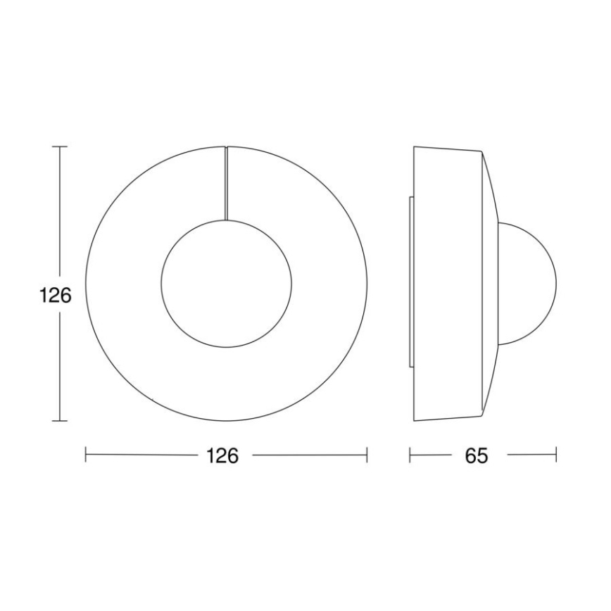 Steinel 058180 - Bewegingssensor IS 3360 V3 KNX IP54 rond wit