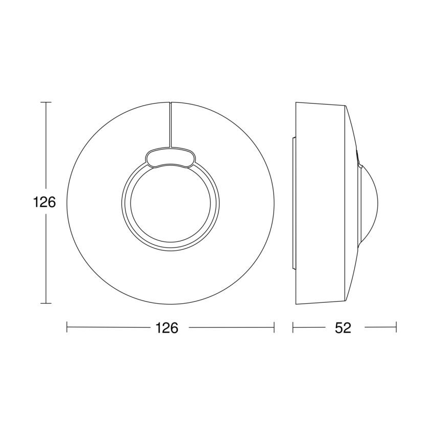 Steinel 058234 - Bewegingssensor HF 3360 V3 KNX IP54 rond wit
